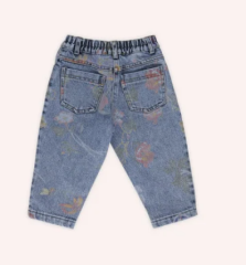 Desenli Denim Pantolon