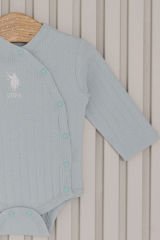 U.S. Polo Assn. Erkek Bebek 4'lü Zıbın Seti