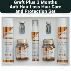 Greft Plus 3 Monate Anti-Haarausfall, Haarpflege- und Schutzset nach einer Haartransplantation