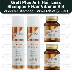 Greft Plus Anti Hair Loss Shampoo and Hair Vitamin Set - 2 LOT