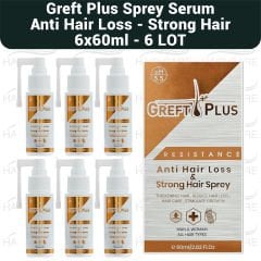 Greft Plus Anti Hair Loss & Strong Hair Spray - 6 LOT (6x60ml)