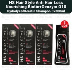 HS Hair Style Anti Hair Loss Nourishing Shampoo - 3 LOT (3x300ml)