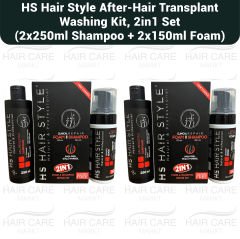HS Hair Style After-Hair Transplant Washing Kit, 2in1 Foam+Shampoo Set - 2 LOT (2x250ml + 2x150ml)