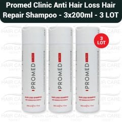 Promed Clinic Anti Hair Loss Hair Repair Shampoo - 3x200ml (3 LOT)