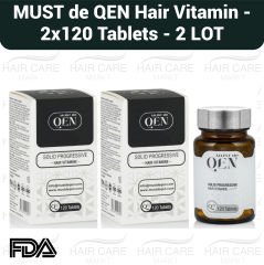 MUST de QEN Solid Progressive Hair Vitamin - 2×120 Tablets