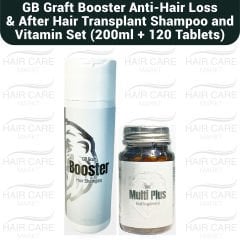 GB Graft Booster Anti Hair Loss Hair Repair Shampoo and Food Supplement Set