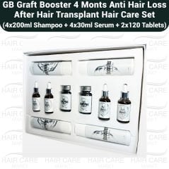 GB Graft Booster 4 Months Anti Hair Loss, After Hair Transplant Set