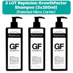 Replexion GrowthFactor Shampoo (250ml) (Patented Micro Carrier) - 3LOT