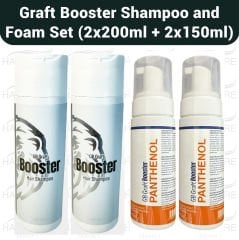 GB Graft Booster Anti Hair Loss Hair Repair Shampoo and  Panthenol Foam 2×(200ml+150ml) -2LOT