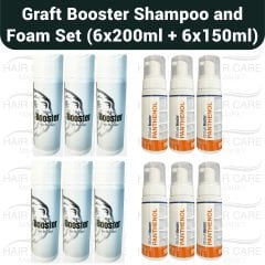GB Graft Booster Anti Hair Loss Hair Repair Shampoo and  Panthenol Foam 6×(200ml+150ml) -6LOT