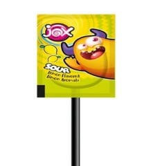 JOX SOUR; Ekşili Yassı Lolipop Şekerleme