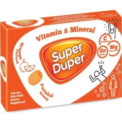 Super Duper Portakal Vitamin Mineral Bonbon 3'lü Avantaj Paket