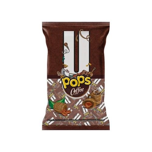U Pops Kahve Aromalı Sıvı Dolgulu Bonbon Şekerleme 5 gr x 200
