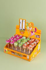 Juıcy; Meyve Sulu Limon-ahududu, Limon-elma, Limon-şeftali Aromalı Lolipop (19 GR X 24 ADET)