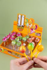 Juıcy; Meyve Sulu Limon-ahududu, Limon-elma, Limon-şeftali Aromalı Lolipop (19 GR X 24 ADET)