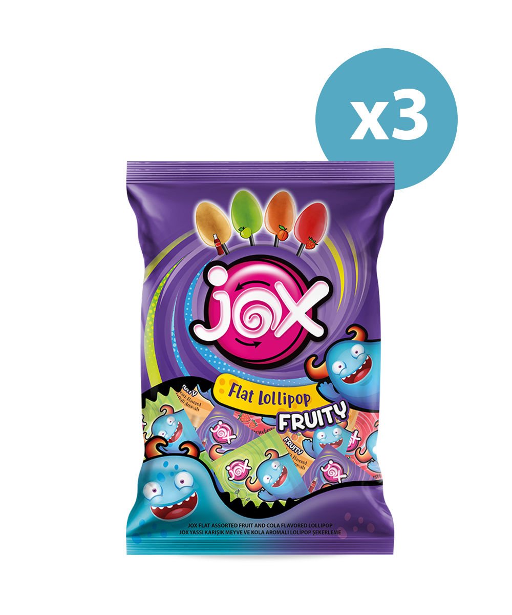 Meyveli Yassı Lolipop 3 Lü Avantaj Paket