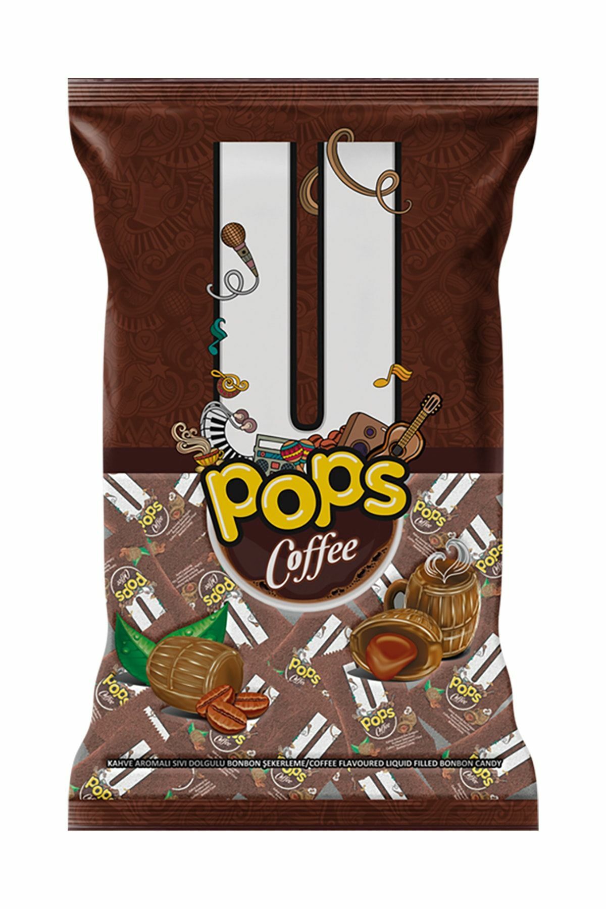 Coffee - Kahve Aromalı Sıvı Dolgulu Bonbon Şekerleme (5g X 200 Adet)