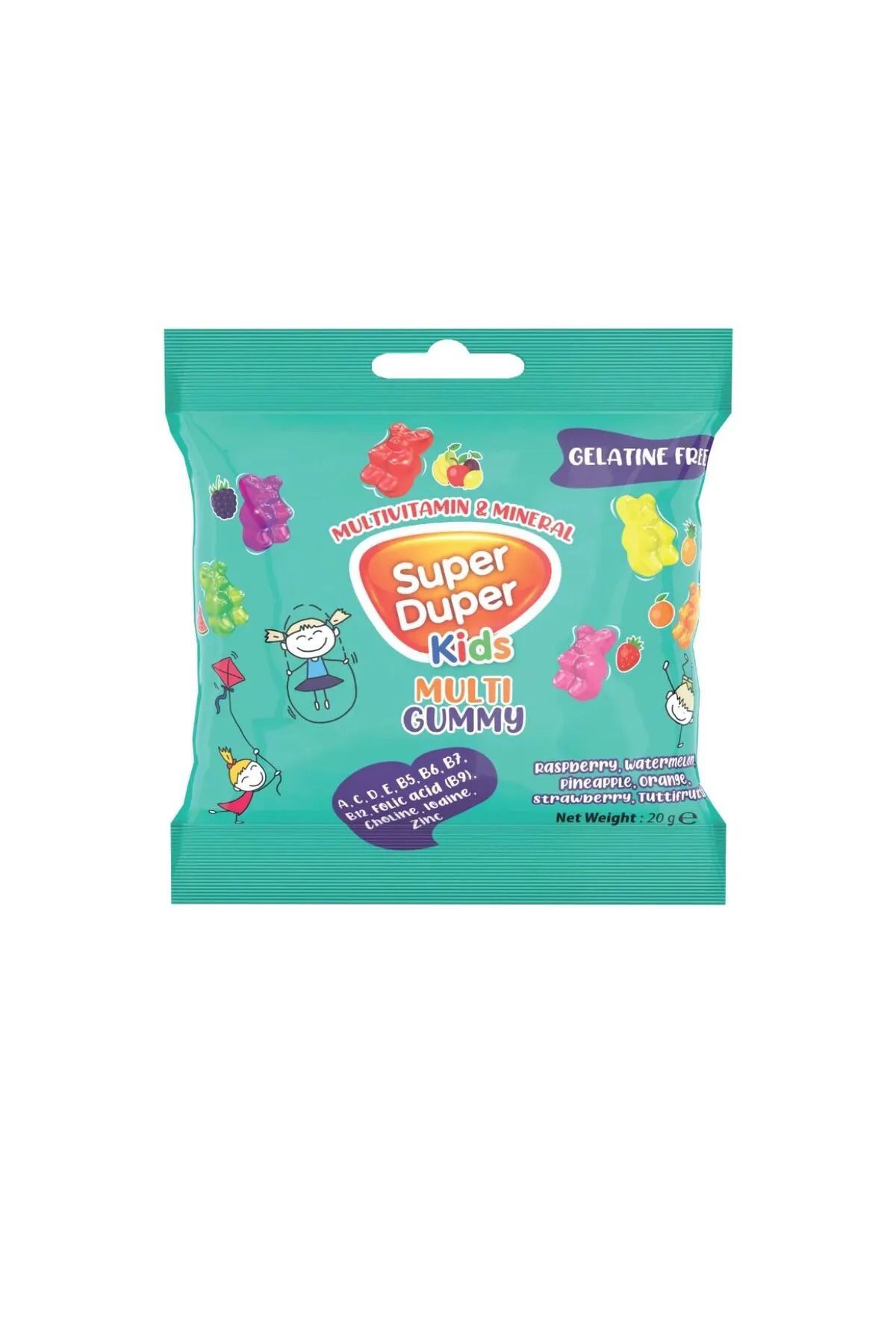 Super Duper Kids 20gr Vitaminli Jelibon - 20 Paket