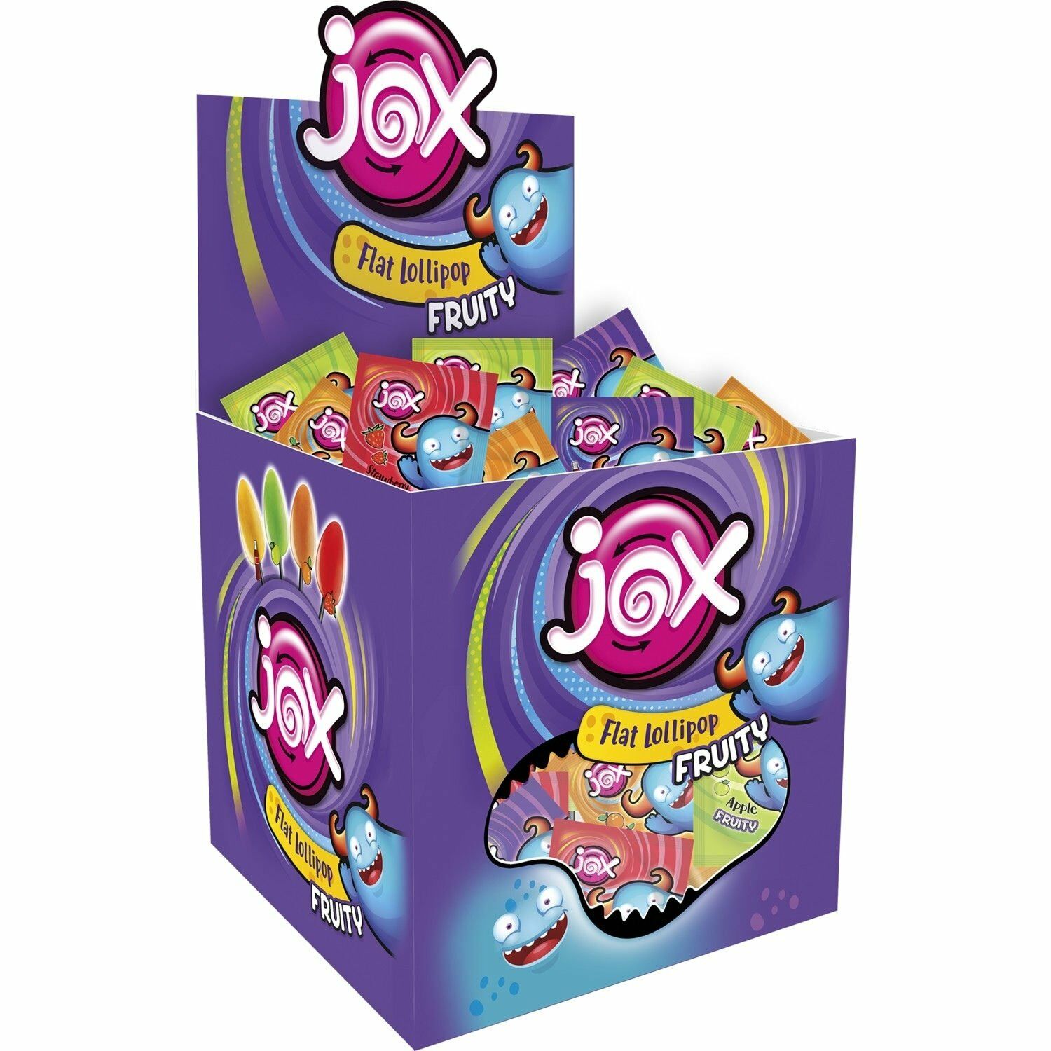 JOX FRUITY Karışık Aromalı Yassı Lolipop Şekerleme