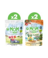 Mom Organik Lolipop Karışık 2'li Set (Meyveli + Tropikal)