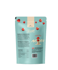 Toscani Beyaz Çikolata Kaplı Dondurularak Kurutulmuş Çilek Draje