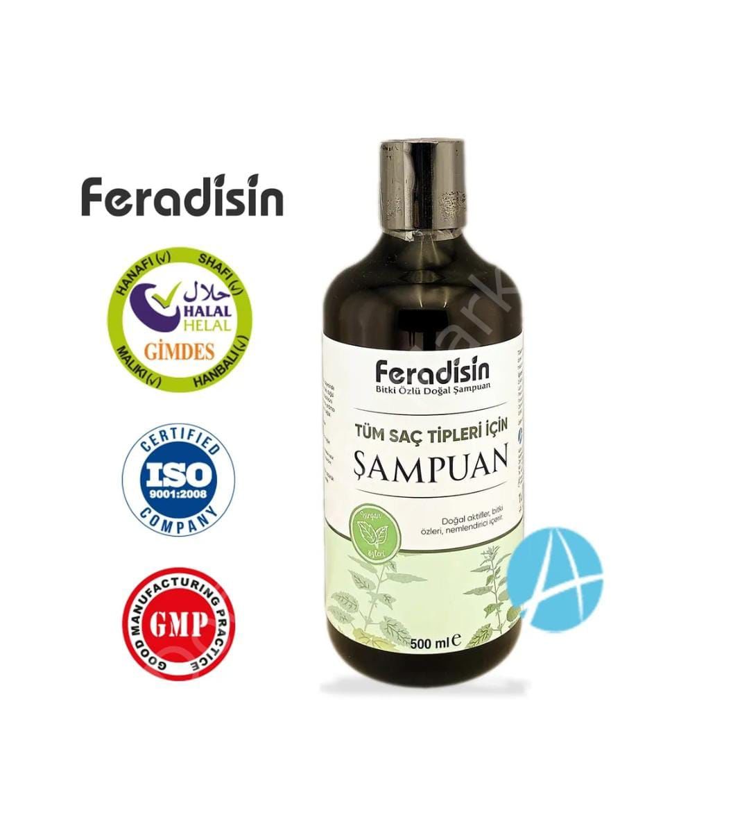 FERADİSİNTÜM SAÇ TİPLERİ İÇİN ŞAMPUAN 500 ml GİMDES SERTİFİKALI