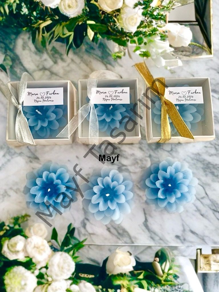 20 Adet Mavi Lotus Mum