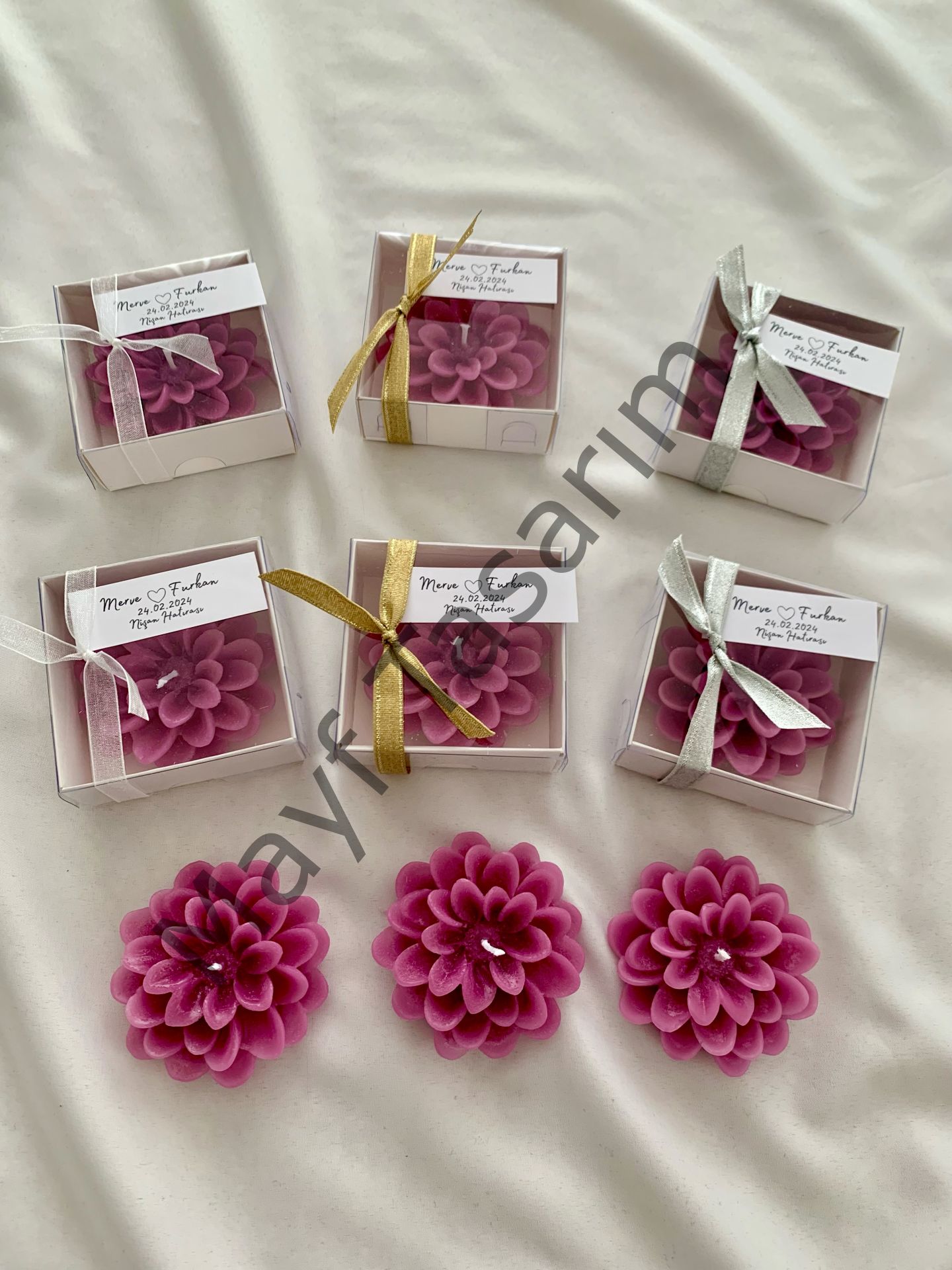 20 adet Orkide Mor Lotus Mum