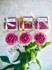 20 Adet Orkide Mor Şakayık Mum