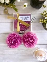 20 Adet Orkide Mor Şakayık Mum