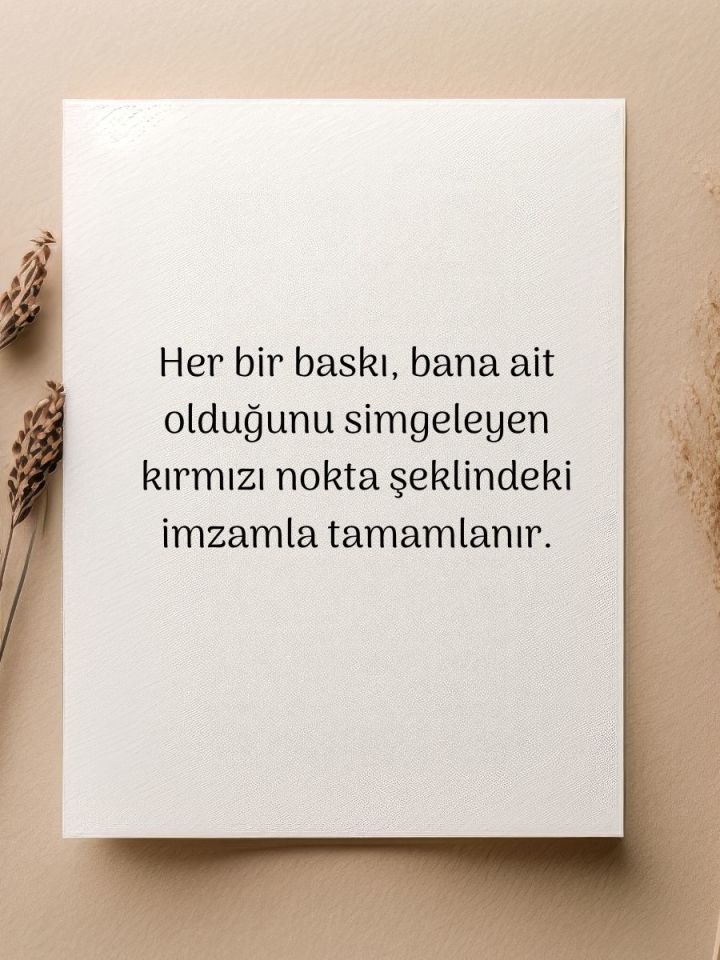Kadın – El Çizimi Suluboya Baskısı No:0010