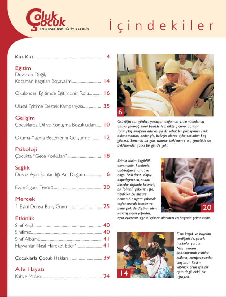 Çoluk Çocuk Aylık Anne Baba Eğitim Dergisi Sayı:18