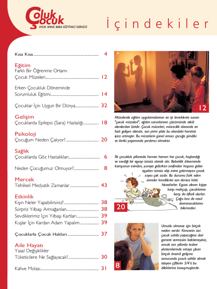 Çoluk Çocuk Aylık Anne Baba Eğitim Dergisi Sayı:21