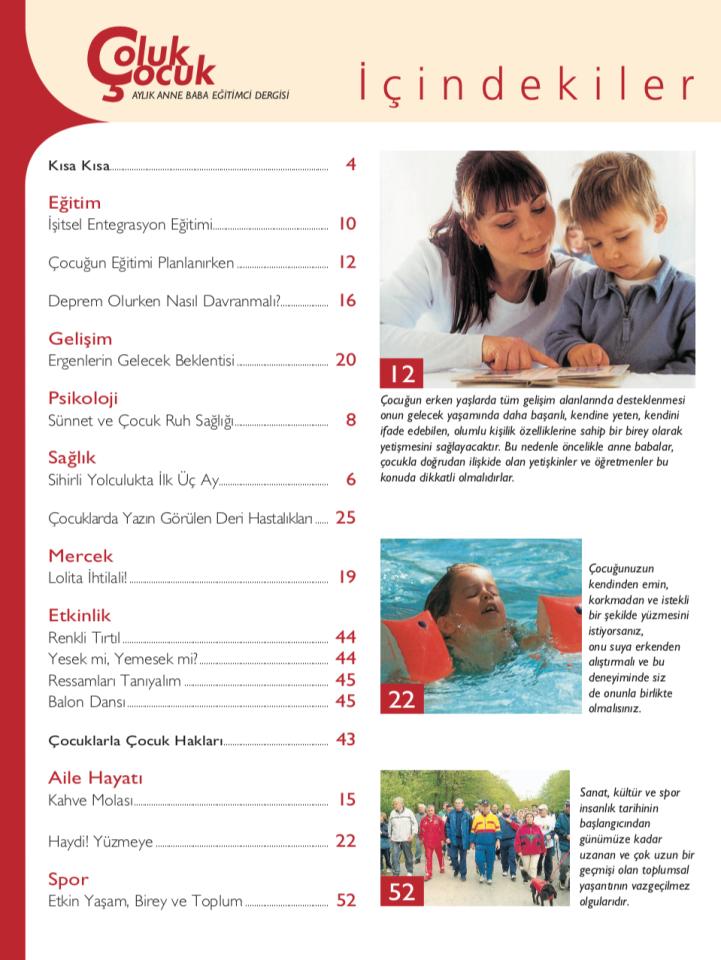 Çoluk Çocuk Aylık Anne Baba Eğitim Dergisi Sayı:29