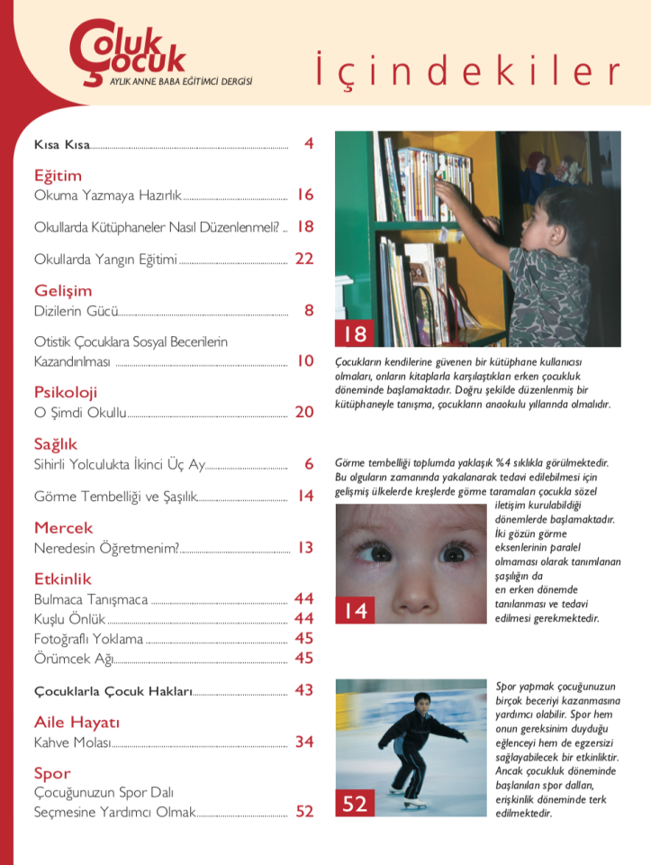 Çoluk Çocuk Aylık Anne Baba Eğitim Dergisi Sayı:30