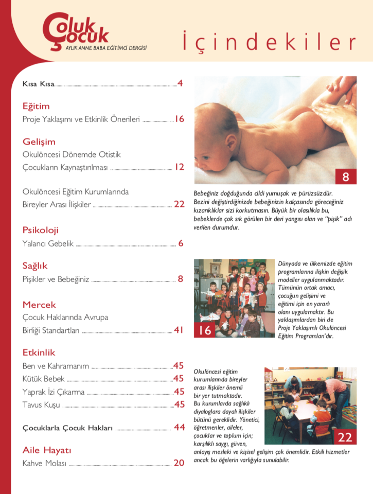 Çoluk Çocuk Aylık Anne Baba Eğitim Dergisi Sayı:44
