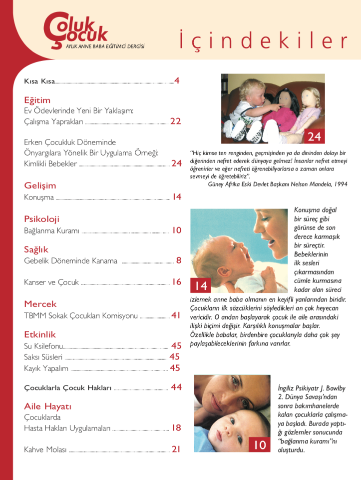 Çoluk Çocuk Aylık Anne Baba Eğitim Dergisi Sayı:49