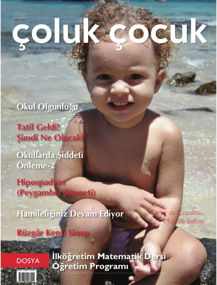 Çoluk Çocuk Aylık Anne Baba Eğitim Dergisi Sayı:61