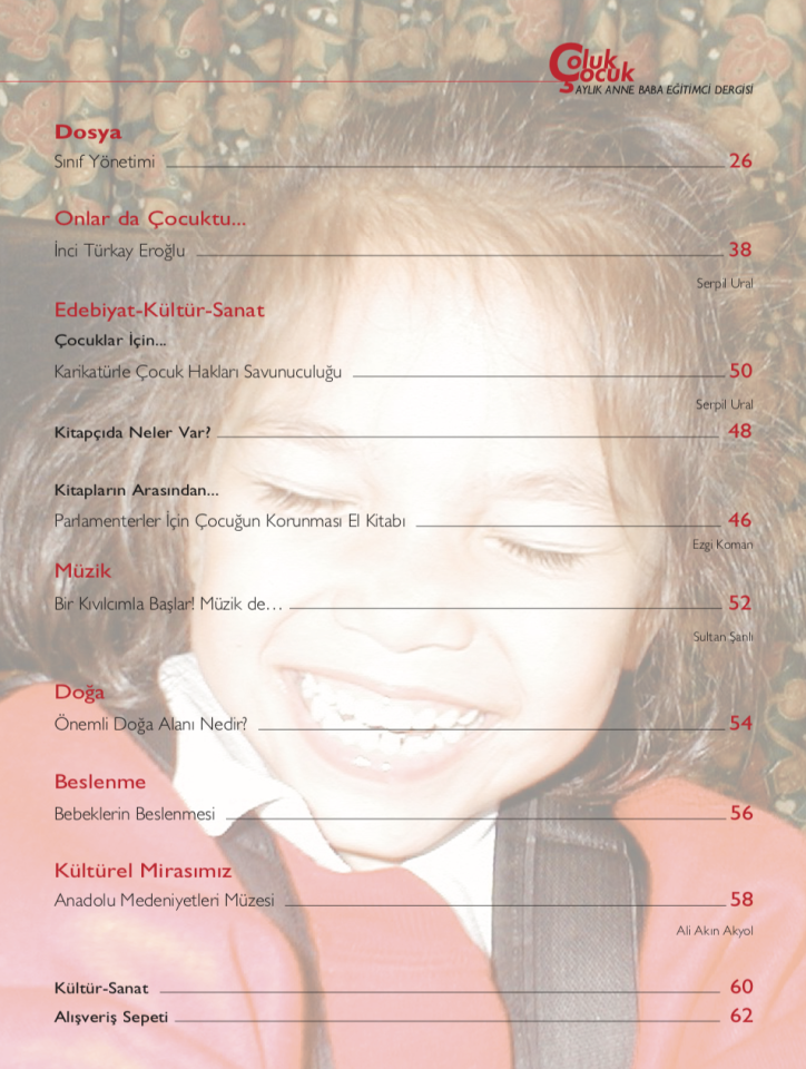 Çoluk Çocuk Aylık Anne Baba Eğitim Dergisi Sayı:62