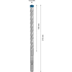 Bosch Expert Sds Plus-7x Kırıcı Delici Delme Ucu 12 x 150 x 215 mm