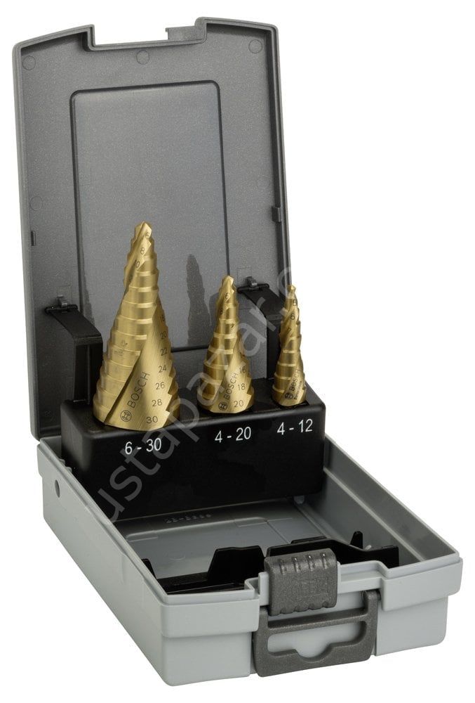 Bosch - HSS-TİN 3'lü Pro-box 4-12,4-20,6-30 mm 2608587432