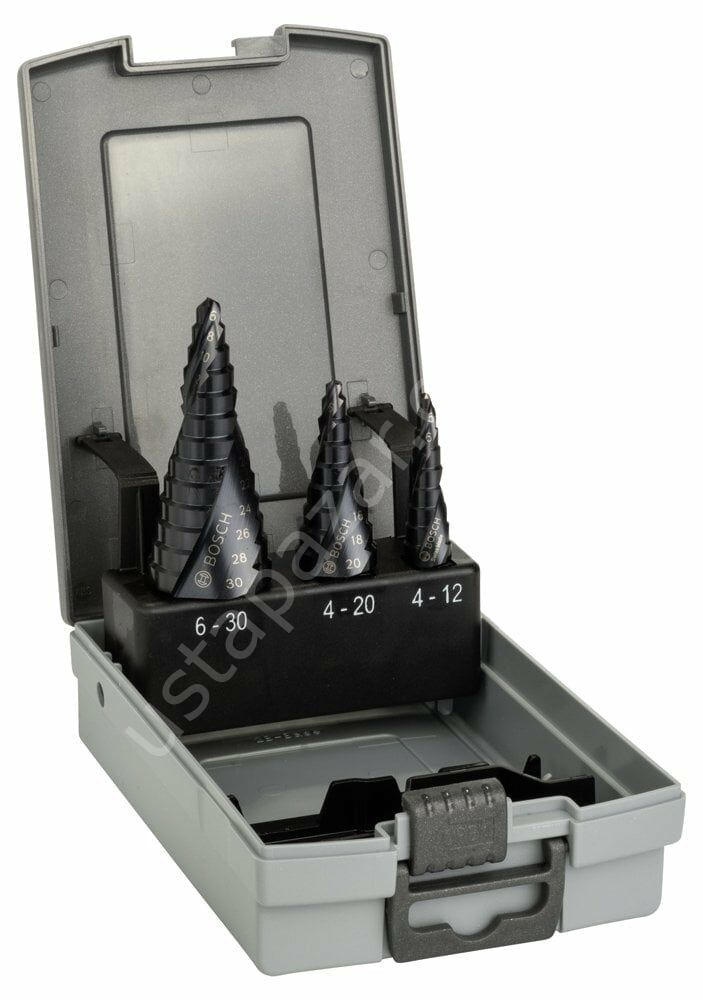 Bosch - HSS-AlTiN 3'lü Pro-box 4-12,4-20,6-30 mm 2608588069