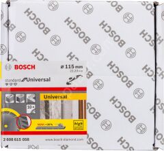 Bosch - Standard Seri Genel Yapı Malzemeleri İçin Elmas Kesme Diski 115 mm 10'lu Paket