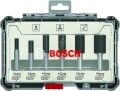 Bosch - Profesyonel 6 Parça Düz Freze Ucu Seti 8 mm Şaftlı 2607017466