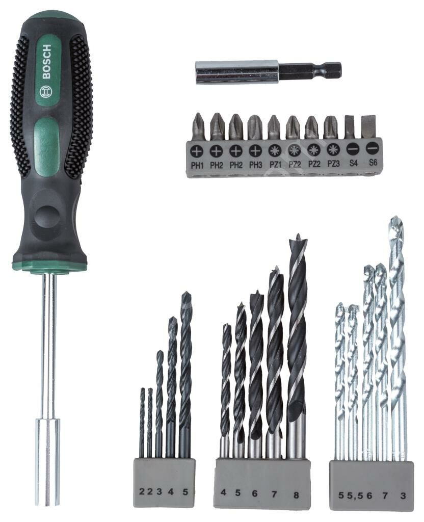 Bosch - 27 Parça Tornavidalı Vidalama ve Matkap Ucu Seti 2607017201