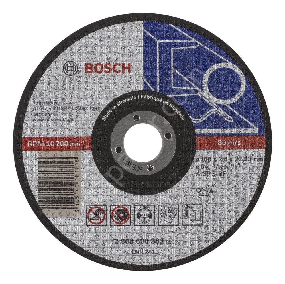 Bosch - 150*2,5 mm Expert Serisi Düz Metal Kesme Diski (Taş) 2608600382