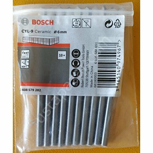 Bosch Cyl-9 Seramik Matkap Ucu 6*80 mm 10'lu