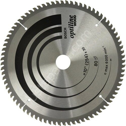 Bosch Ahşap Daire Testestere Bıç. 254X30 mm 80 D 2608640909