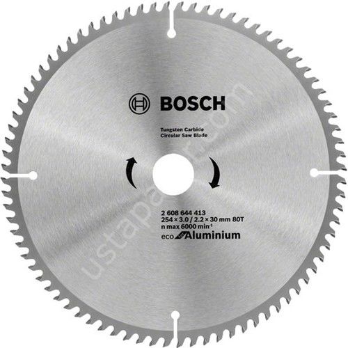 Bosch Eco 254*30 mm 80 Diş Alüminyum Daire Testere Bıçağı 2608644413 Bosch
