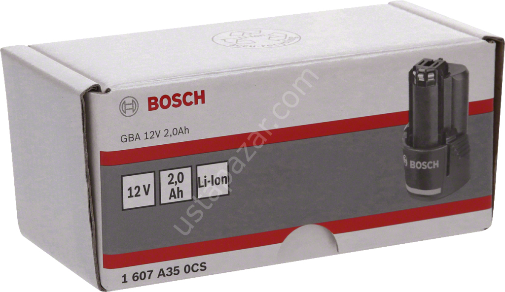 Bosch - 12 V 2,0 Ah SD Li-Ion ECP Düz Akü